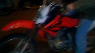 Honda 100 CRF start up