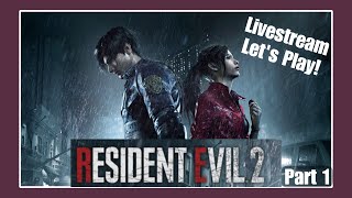 Finally Meeting Leon!!! Resident Evil 2 Remake! Spooktober Livestream Lets Play - Part 1