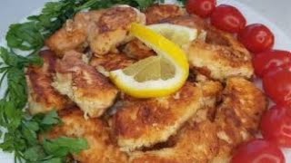 Жареная рыба в необычном кляре.Fried fish in an unusual batter