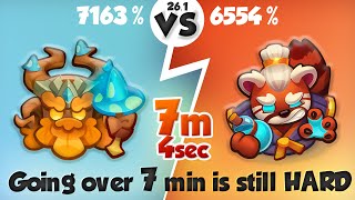 Going over 7 Minutes is still Hard | Treant (7163%) vs SM (6554%) PVP Rush Royale