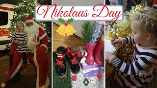 NIKOLAUS PARTY || SOLO MOM DAY IN THE LIFE