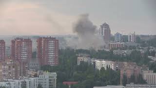 Donetsk, Ukraine. Bombing. Part 1