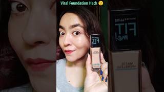 *VIRAL* Fire Foundation 🔥🤯 DID IT WORK?😱 #shorts #makeup