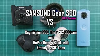 Samsung Gear 360 2017 Footage VS Five Other 360 Cameras