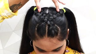 Two side ponytail hairstyles for every hair length | Cute hairstyle | Beautiful hairstyle 2024