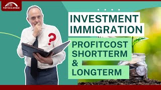 Investment in Immigration:  Profit and Cost Shortterm and Longterm