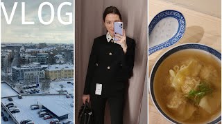 VLOG. Выбираю ткань, новое кафе с китайскими пельменями, примерка в Massimo Dutti и Zarа 🖤