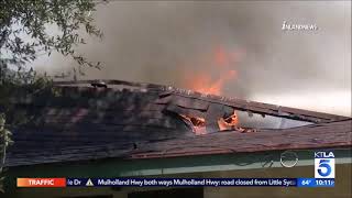 05.04.21-KTLA 10PM-Fire Destroys Apartment Building in Upland