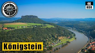 Königstein - the impregnable fortress of dreams - Walking tour 🇩🇪 Germany 4K HDR ASMR