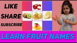 fruit names for kids | homeschooling |