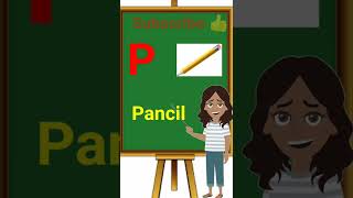 Five words start with letter P with Spelling.#kidsstudy ,#educationalvideosforkids