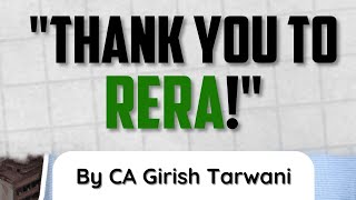 THE IMPACT OF RERA: POST RERA VS PRE RERA is what we look at it now!