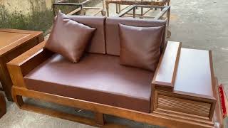 Sofa zito Chân Đùi Gà gỗ Sồi Nga Hàng Tuyển Chọn Vân Màu Óc Chó | Mẫu 2 Văng chỉ 18tr