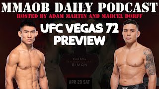 UFC Vegas 72: Song vs. Simon Preview MMAOB Daily Podcast For April 24th