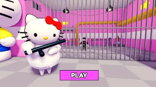 HELLO KITTY BARRY'S PRISON RUN! Obby #roblox