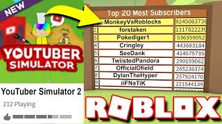 MOST SUBSCRIBED ACCOUNT EVER!! (Roblox YouTuber Simulator 2)