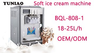 BQL-808 Soft Ice Cream Machine Tabletop Automatic Soft Serve ice cream machine (2024 top sell)