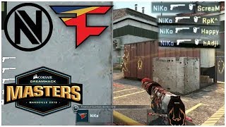 NiKo Amazing A Site 4k! Xizt & GuardiaN 1 VS 2 Clutches! FaZe Highlights VS EnVyUs