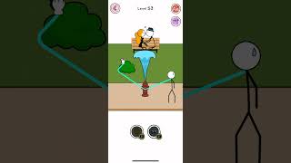 Theif robber level 53 #gaming #savehim #stickman  #drawtosave #theifthand #theiftpuzzel