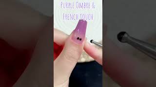 Ombre idea with a French touch #nailart #beauty #ombrenails