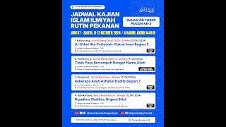 [LIVE] Kajian Kitab Riyadhus Shalihin: URGENSI NIAT - Ustadz Abu Bakar