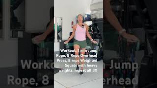 Part 2 of workout using Crossrope, DopeRopes 4mm PVC, and heavy weights