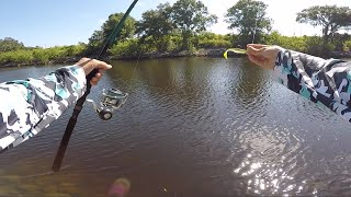 Fishing for snook in Fort Pierces canals