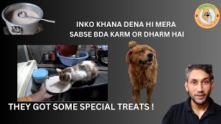 Day 44 | Dog Feeding | Dog Routines | Vlog aaye ya Nhi, Mai apne baccho ko khana dena kbhi nhi roka