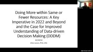 Improving Understanding of Data Driven Decision Making part 1