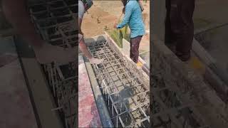 ELEVATION BEAM CONCRETE LAYING WORK.AN CONSTRUCTION.