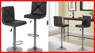 Great product -  BestOffice Bar Stools Set of 2 Counter Height Swivel Stool PU Leather Modern