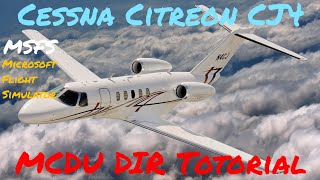 How to Setup MCDU(Flight Plan) from a Cessna Citation CJ4