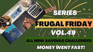 Mini Savings Challenges | Frugal Friday Vol. 49🎉| Cash Stuffing | Completed Saving Challenges