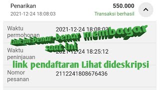 link ini benar-benar membayar saat ini, link pendaftaran lihat dideskripsi