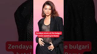 Zendaya STUNS at Bulgari hotel opening in Rome Italy #zendaya #bulgari #shorts #viral