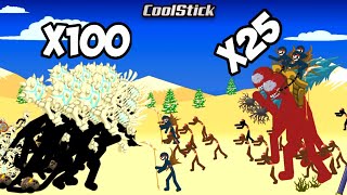 All Undead Stick Unit Vs All Zombie's Stick Unit | Stickman War Fight | Stick War Legacy