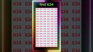 find 624 #shorts