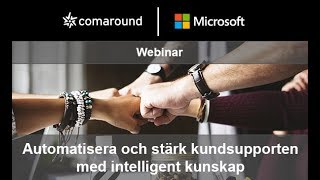 [Swedish] Webinar: Automatisera och stärk kundsupporten med intelligent kunskap