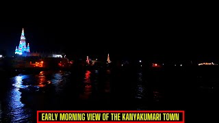 Early Morning View of the Kanyakumari Town from the sea | AK VLOGS AND TRAVELS