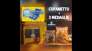 COFANETTO con MEDAGLIA DI FURIO + MEDAGLIA STORIA DEL WEST + MEDAGLIA DAMPYR - SERGIO BONELLI 80imo