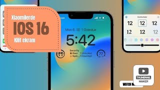 Xiaomilerde IOS 16 kilit ekranı