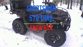 Polaris Sportsman 570 Trail Edition Snow Ride