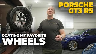 Coating My Favorite Porsche GT3 RS Wheels | The Golf Blue GT3 RS Series: E5