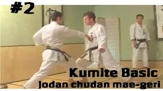 Kumite Basic Jodan chudan mae geri #2