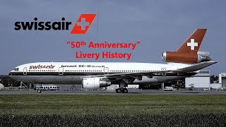 Swissair "50th Anniversary" Livery History (1980-1995)