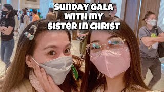 Sunday gala with my sister in Christ