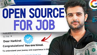 Getting high paying tech job through open source contribution