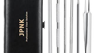 JPNK Blackhead Remover Tools 6 PCS with a Leather bag 2019