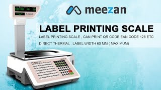 Label printing scale