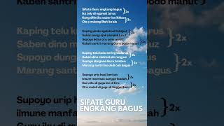 Sifate guru ing kang bagus. Karya Ustad Masruhan